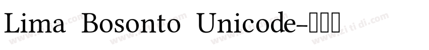 Lima Bosonto Unicode字体转换